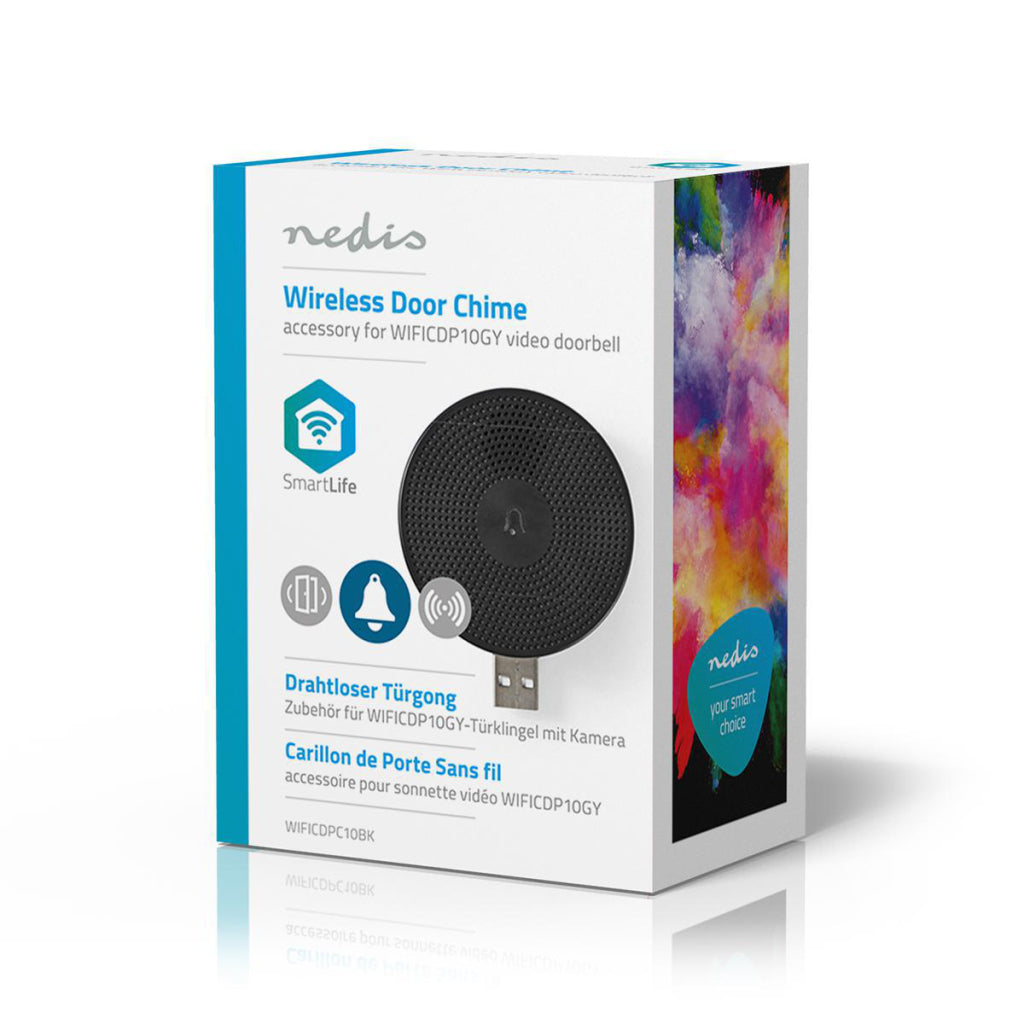 Nedis wificdpc10bk trådløs dørklokke modtager tilbehør til wificdp10gy usb