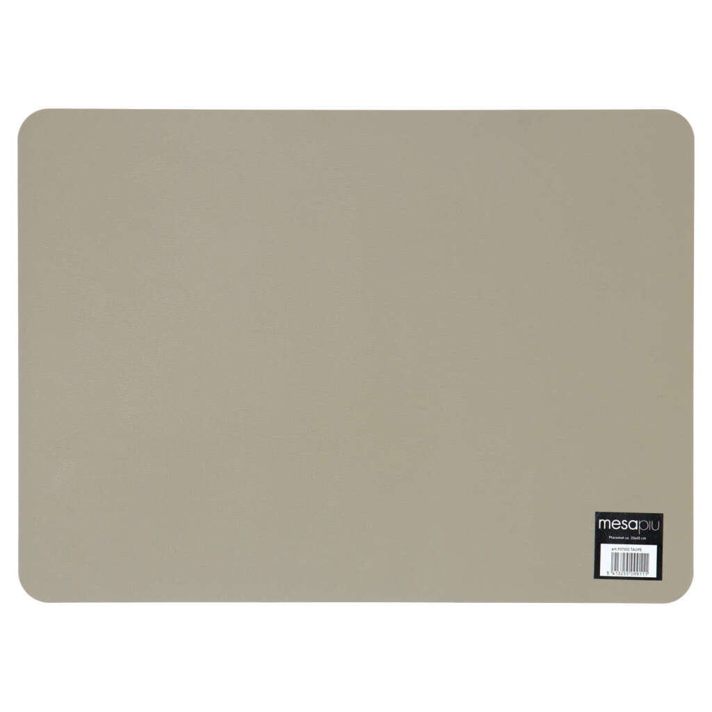 Mesapiu mesapiu dækkeserviet læderlook taupe 45x33 cm