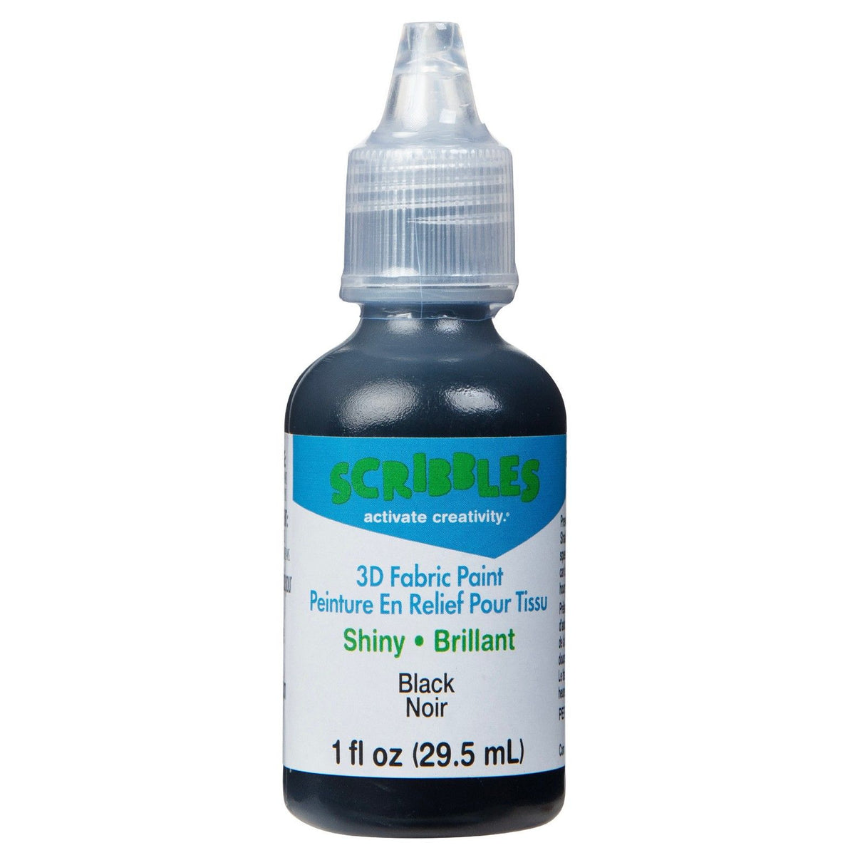 Skriblerier • 3D tekstilmaling blank 29,5ml sort
