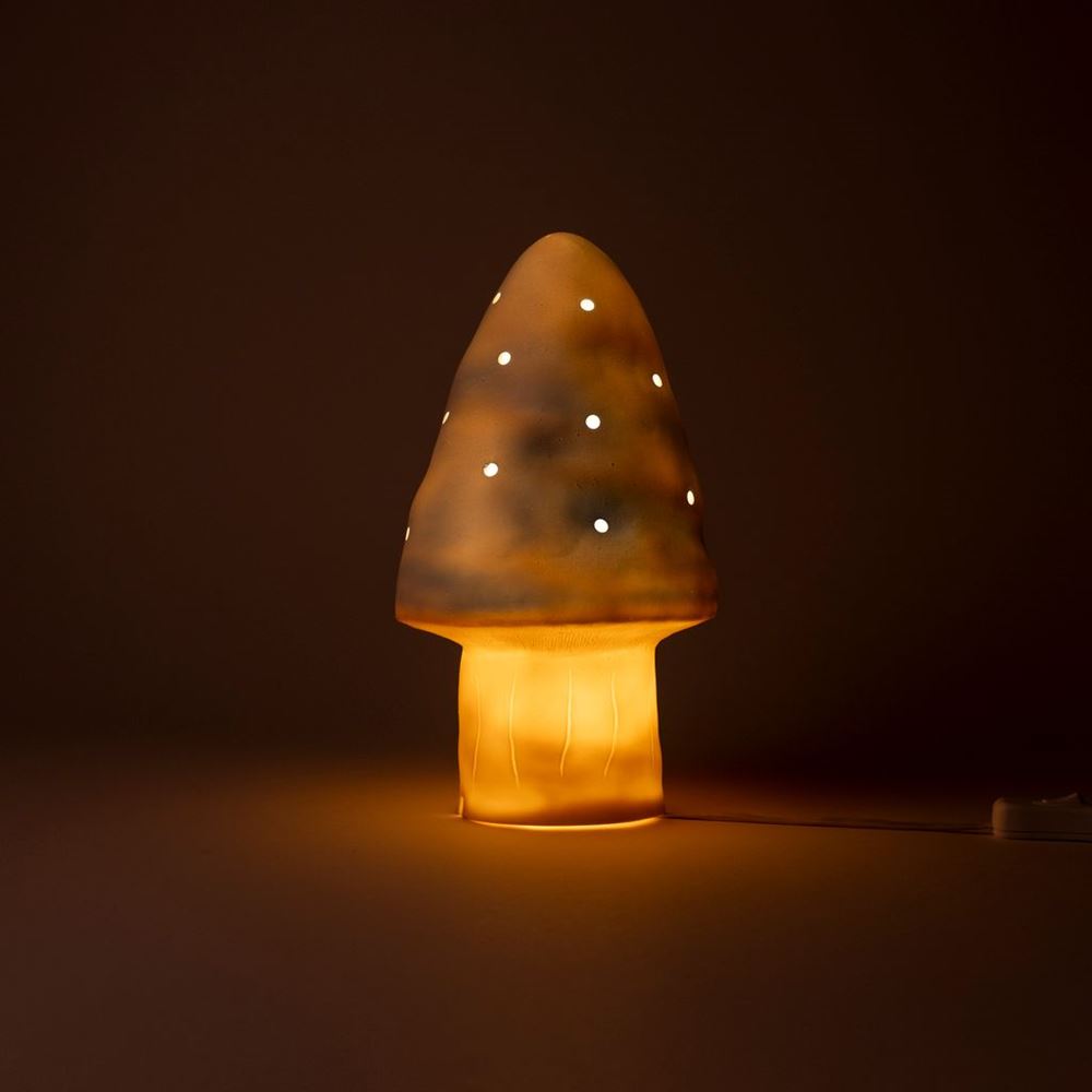Egmont lampe svampeblå + lysdæmper.