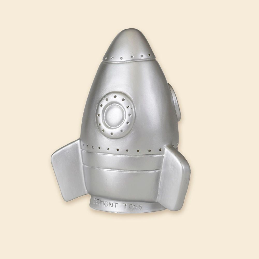 Egmont lampe raket sølv. 25x15 cm