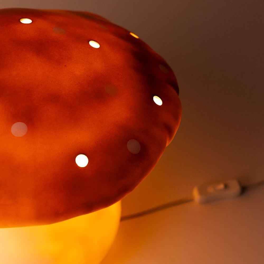 Egmont lampe svampe terra + lysdæmper.