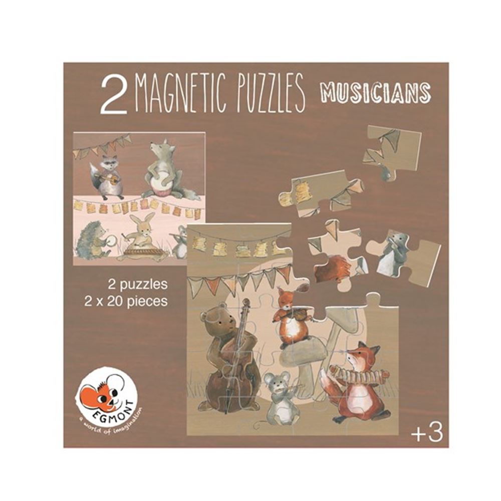 Egmont magnetiske puslespil musikere. 17
