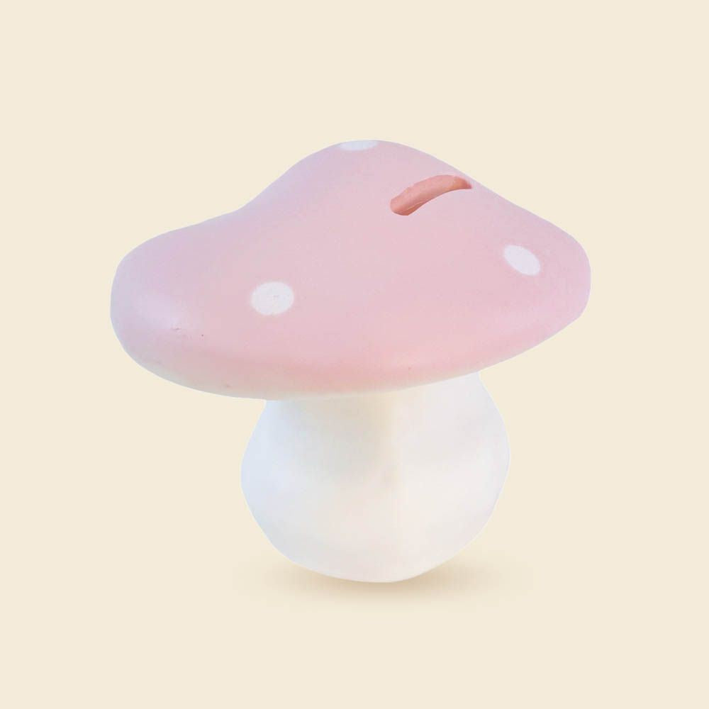 Egmont sparebøsse champignon pink. 11 cm.