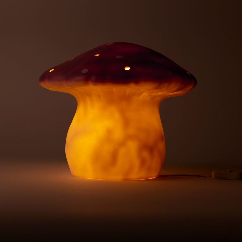 Egmont lampe svampe lilla + lysdæmper.