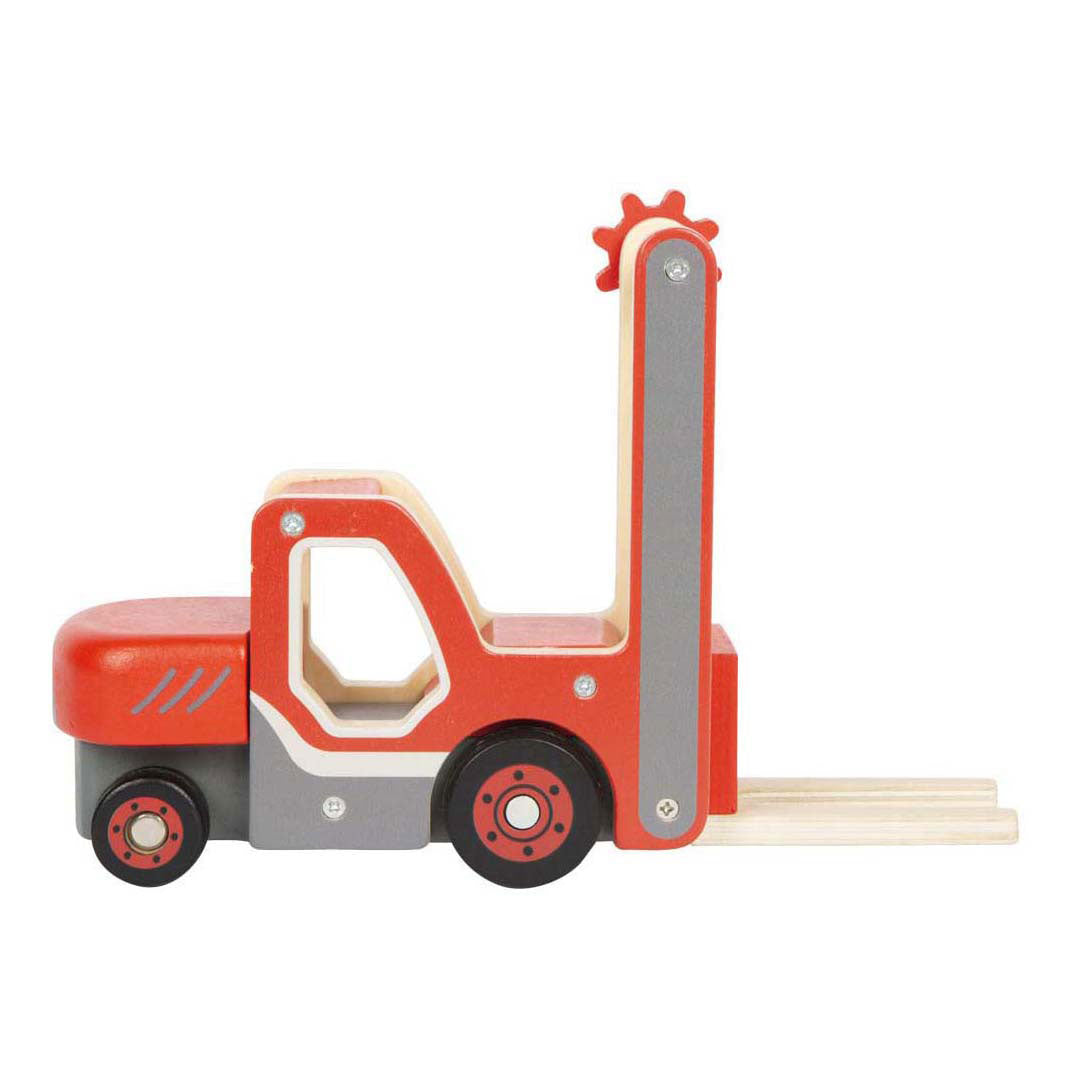 Lille fod - trægaffeltruck med palle