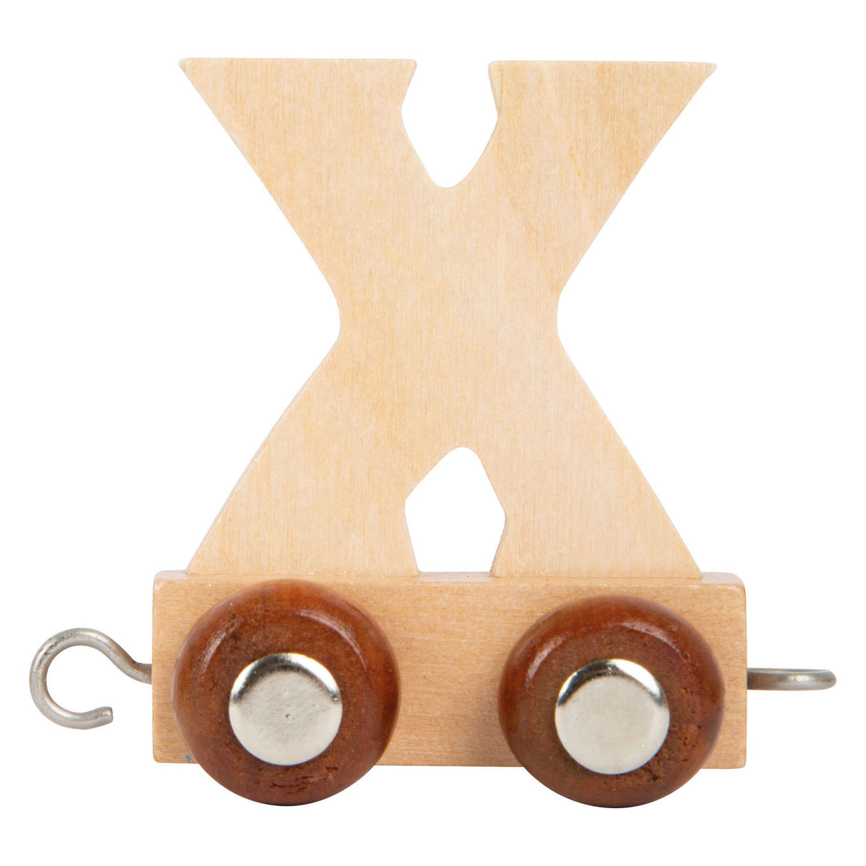 Lille fod - bogstavtog i træ - x - 12 stk