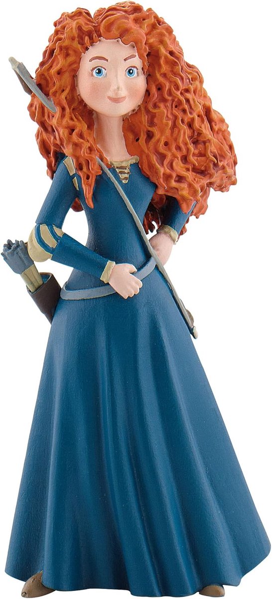 Bullyland 12825 – Disney Merida legefigur – naturtro og detaljeret design – ca. 10 cm – ideel som kagefigur, samlerobjekt eller lille gave til børn fra 3 år og ældre
