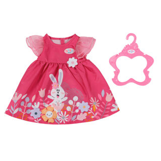 Baby born kjole blomster 43 cm | 2 stk