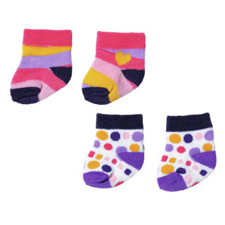 Baby born sokker 2x 2 ass. 43 cm | 2 stk