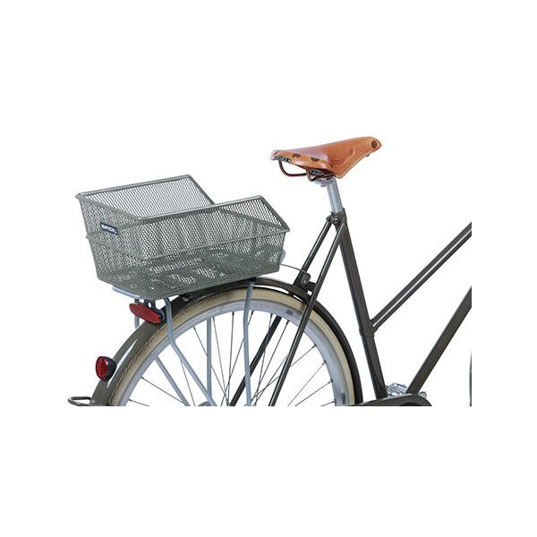 Basil Cento Flower S - Cykelkurv - På bagsiden - Olivengrøn