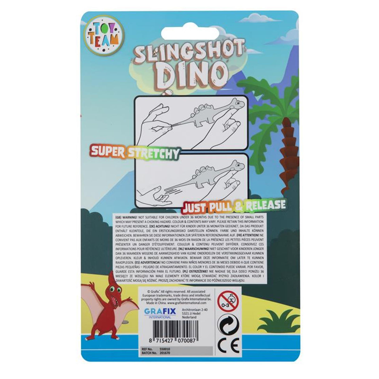 Grafix slingshot shooter enhjørning eller dino