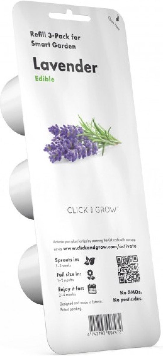 Klik grow klik og gro refill lavenda 3-pak