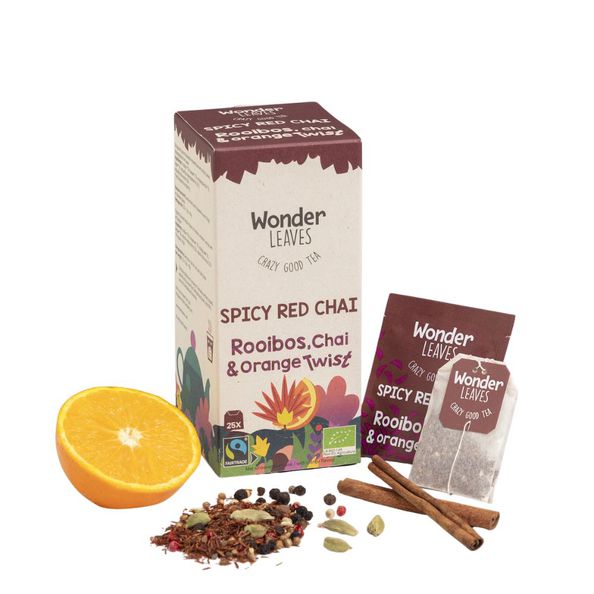 Wonder leaves organisk ft krydret rød chai (25x 1,8gr)