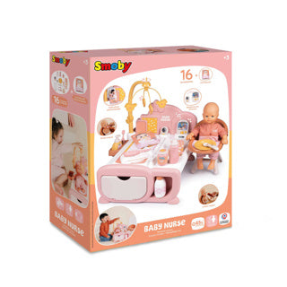 Dukkeplejesæt 3 i 1 pink