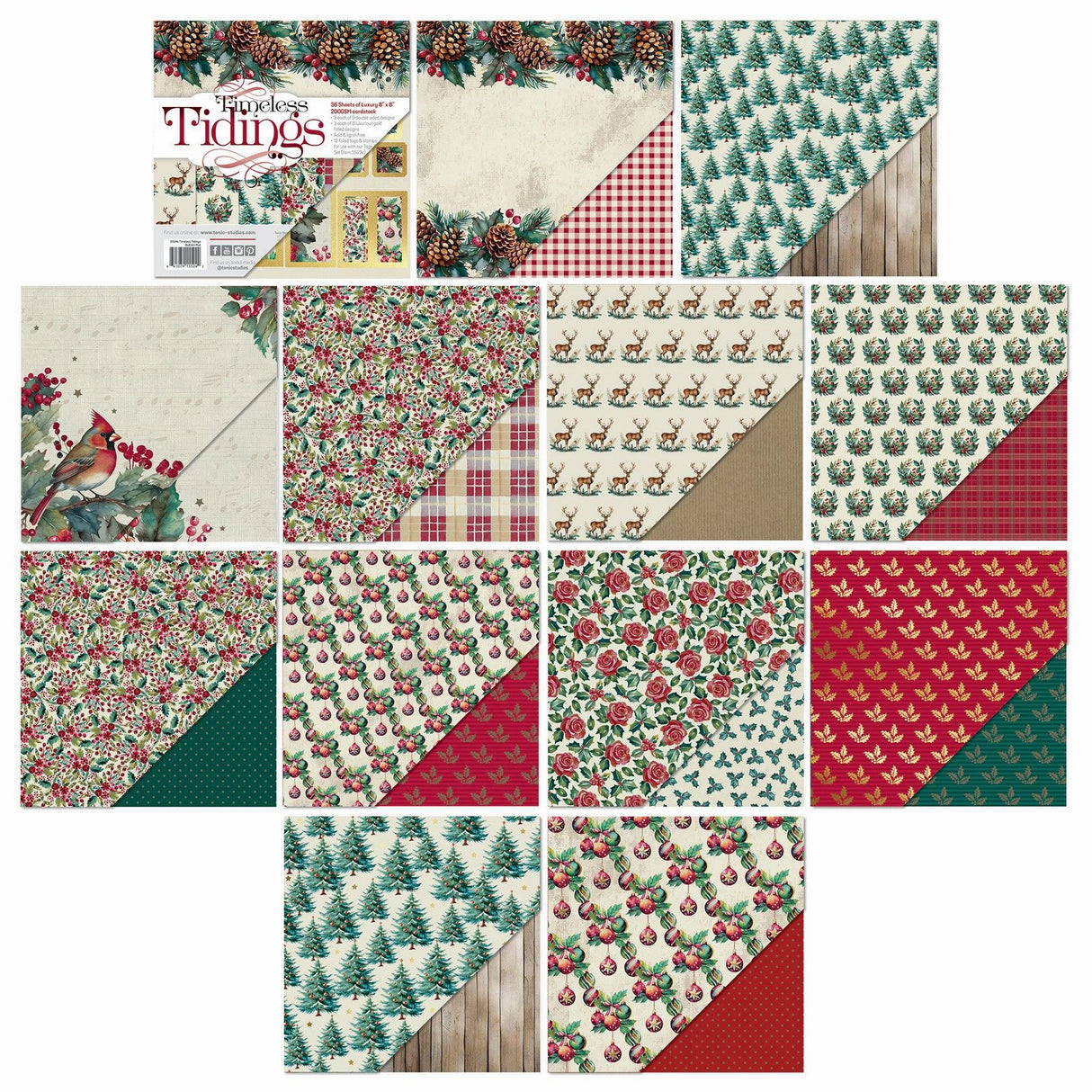 Tonic studios • tidløse nyheder 8x8 kunstpude