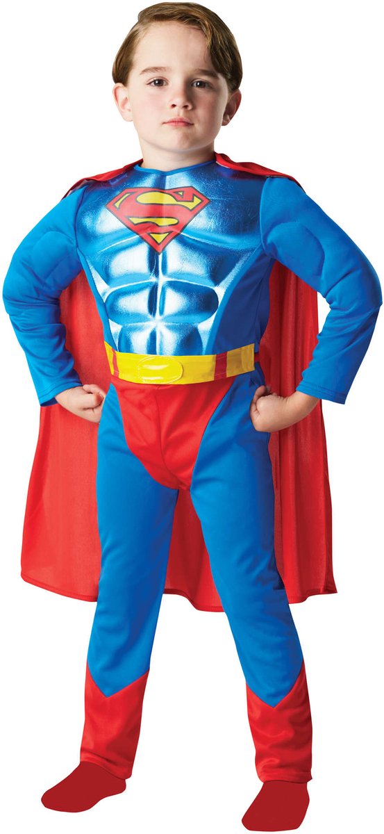 Rubies France - deluxe superman kostume - 134 140 (9-10 år)