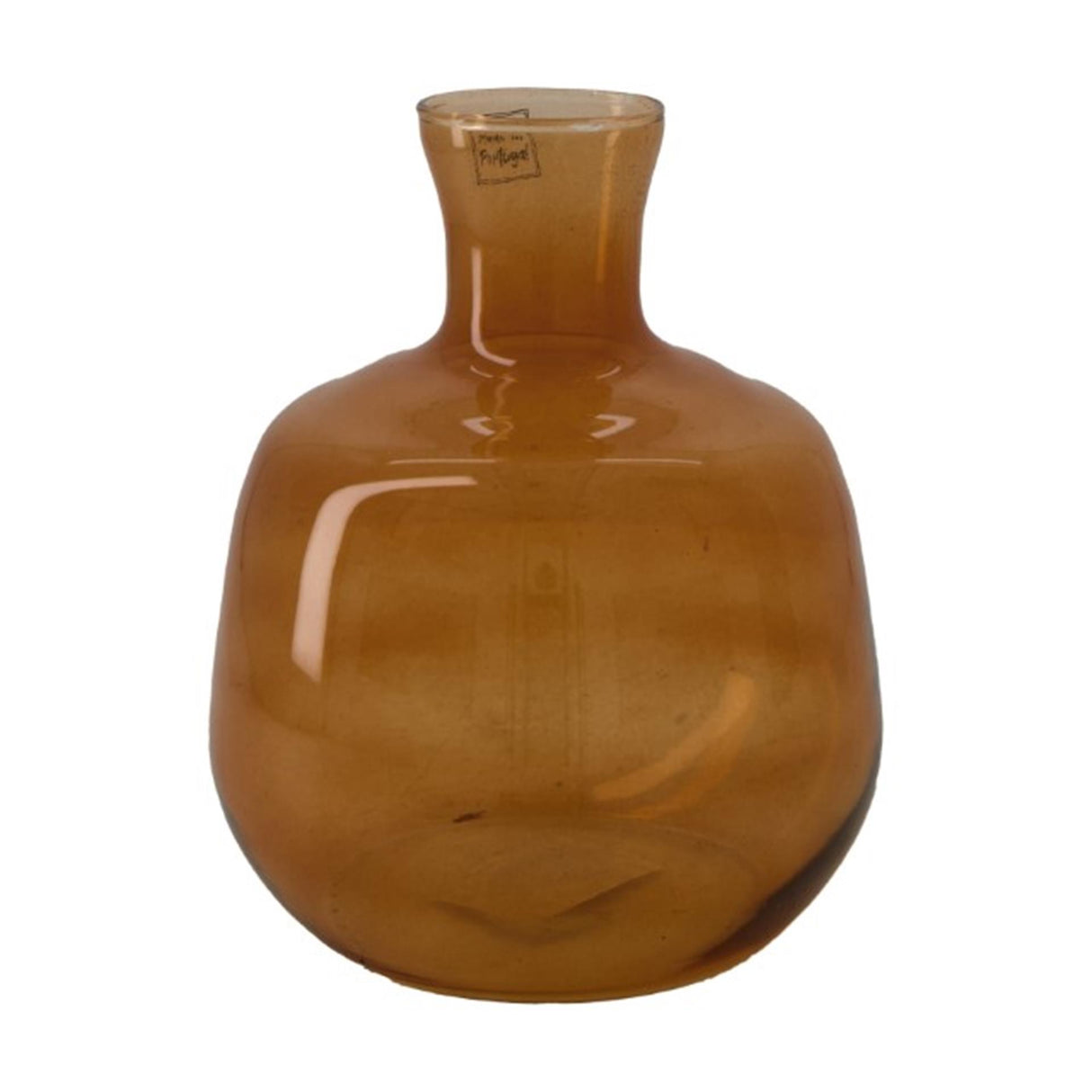 Natural collections dijk natural collections vase glas ã˜16,5x19cm brun