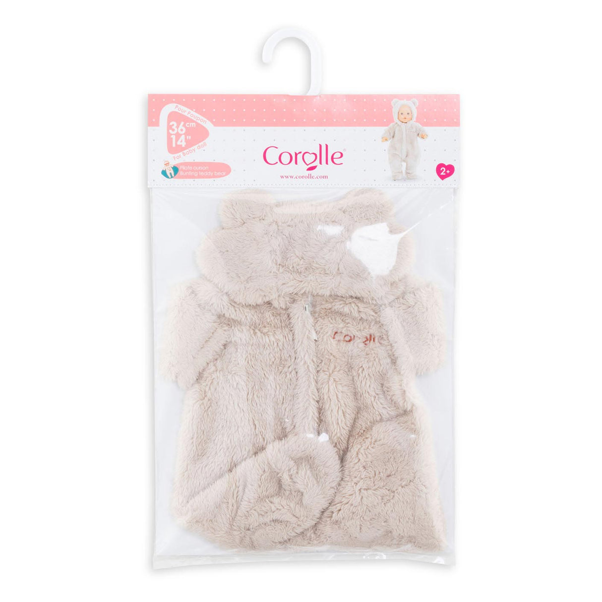 Corolle dukkebjørnedragt - babydukketøj 36cm - blødt og sødt.