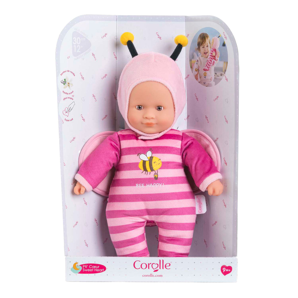 Corolle sød hjerte dukke - bi, 30 cm
