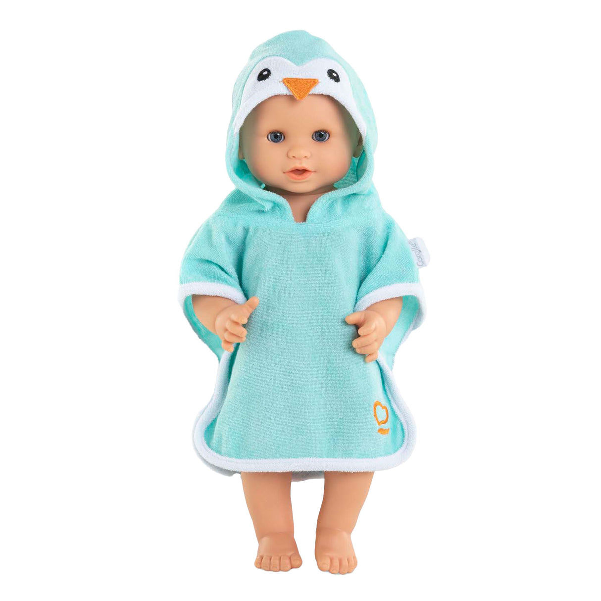 Corolle badekappe baby dukke pingvin 36cm - dukke tilbehør blå.