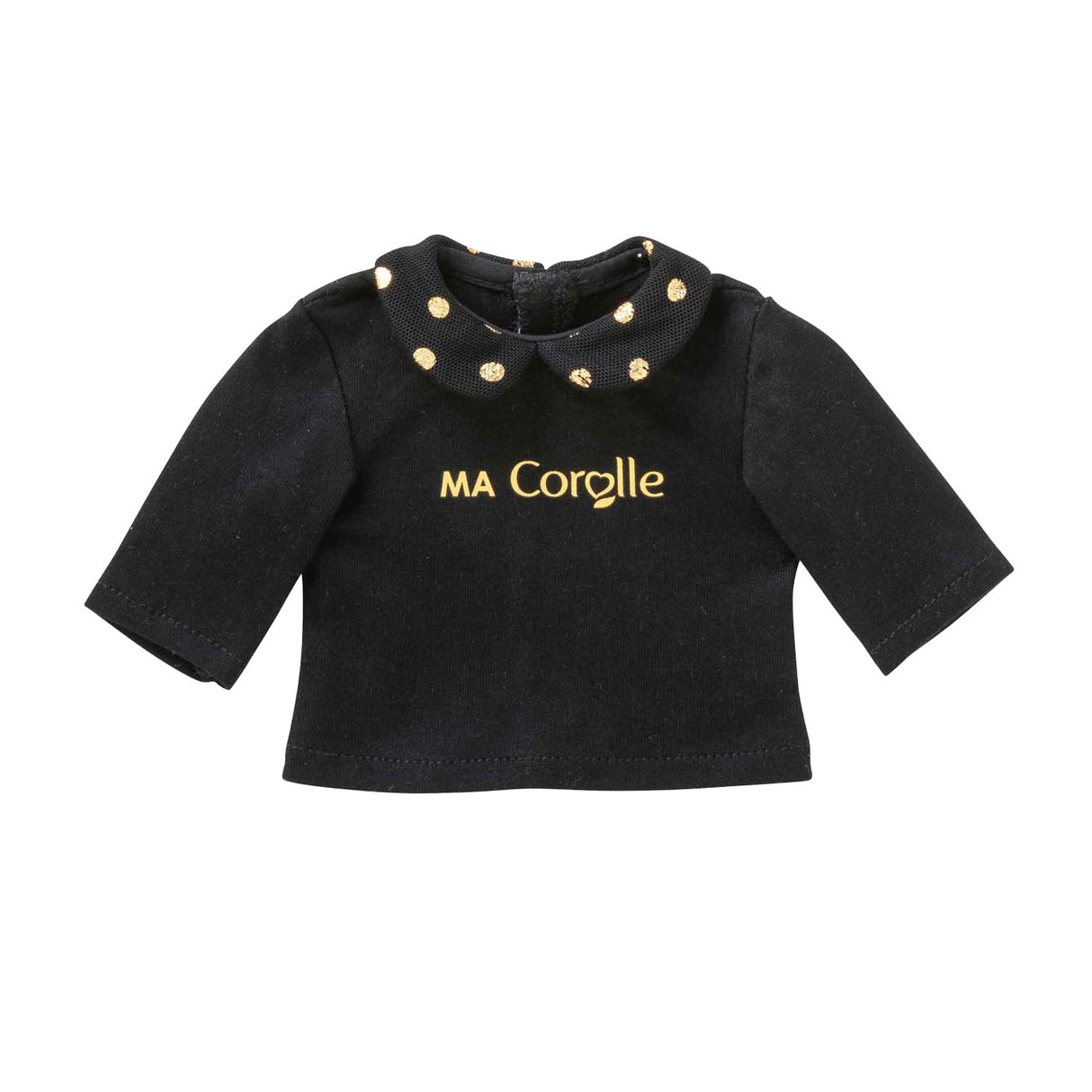 Corolle sort og guld t-shirt til dukker, 36cm