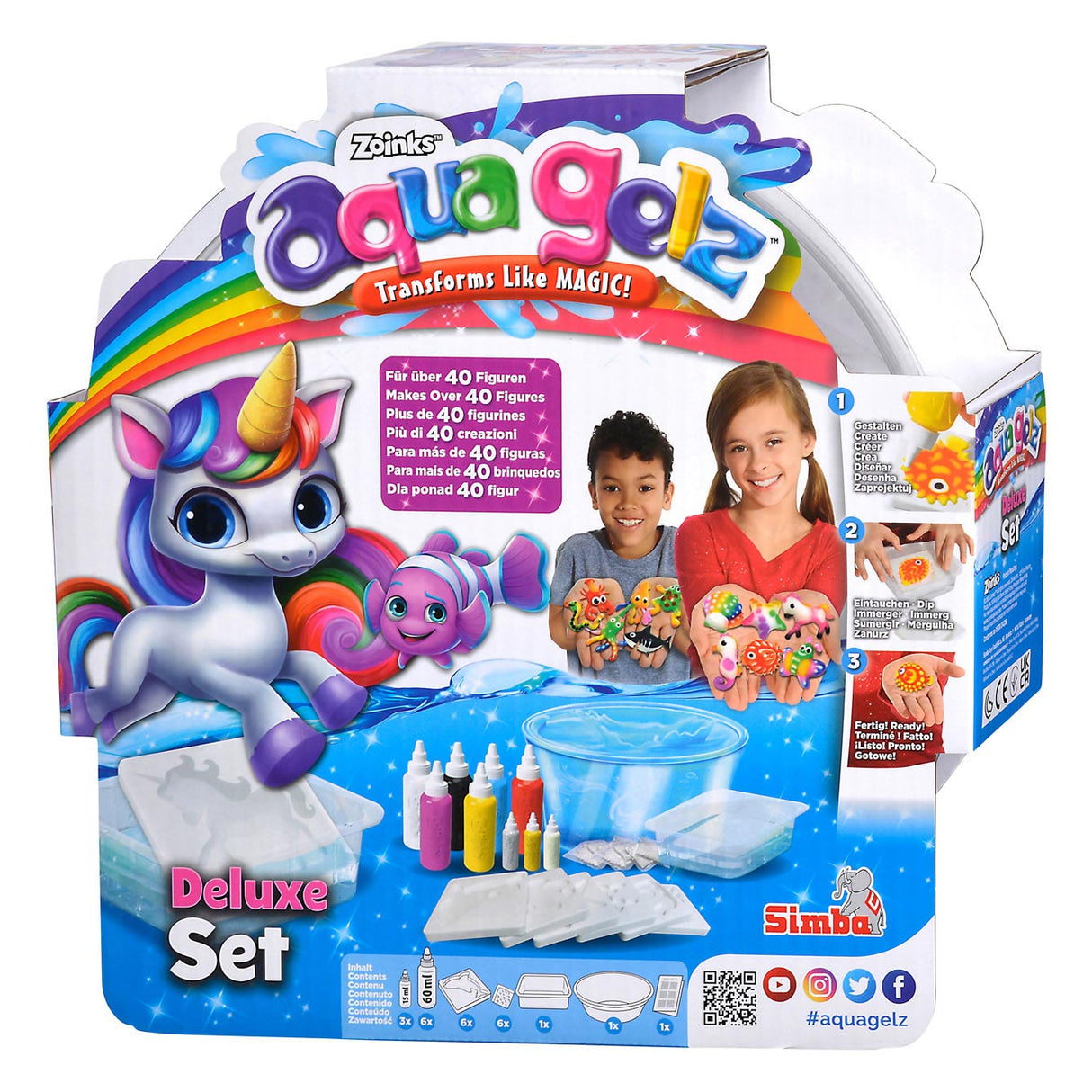 Simba aqua gelz deluxe sæt, 25 stk.