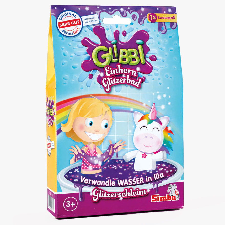 Glibbi enhjørning glitterbad