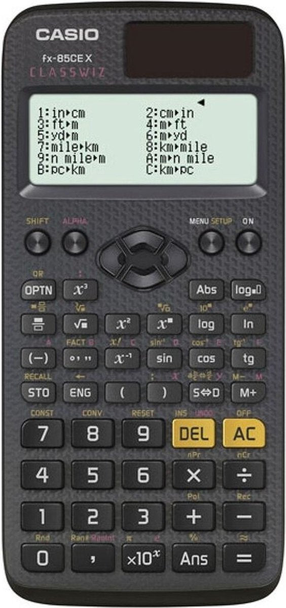 1799 lommeregner casio classwiz fx 85 ce x czarny
