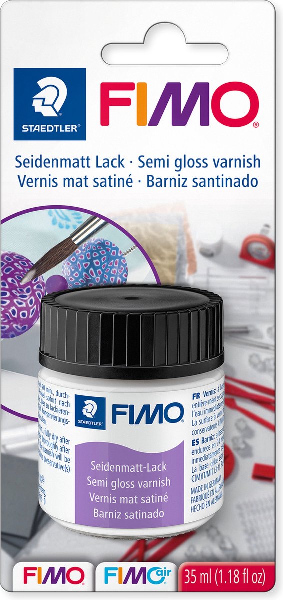 Fimo halvblank lak - blister