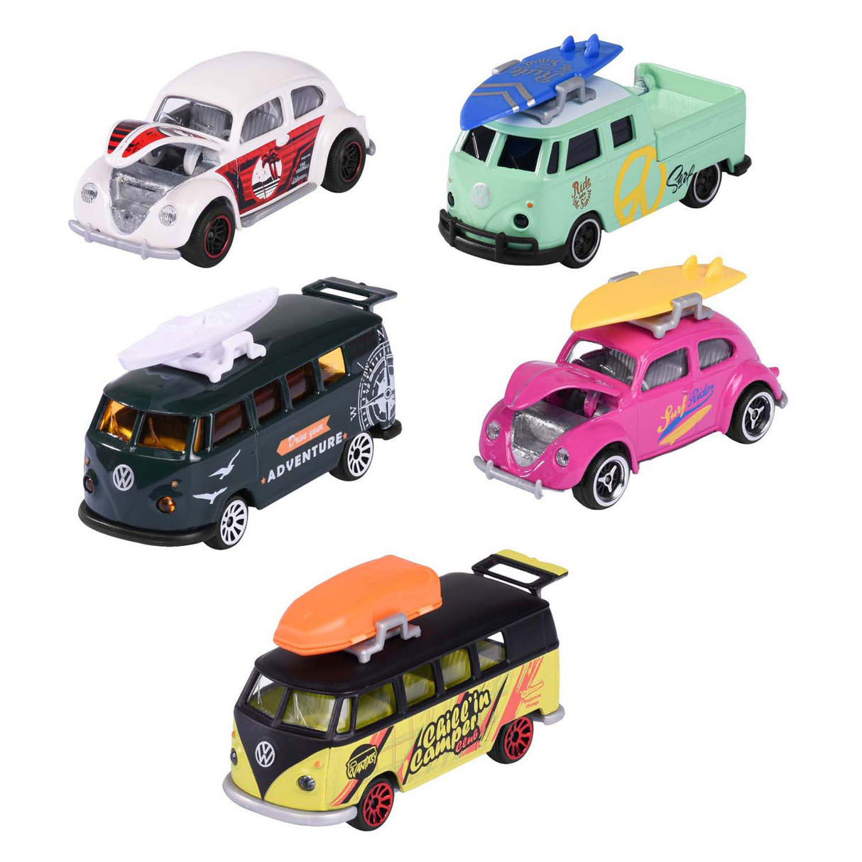Majorette Volkswagen, 5 stk.