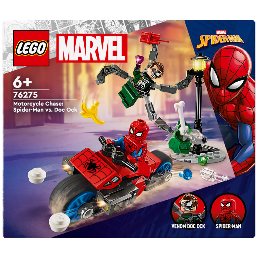 LEGO LEGO Super Heroes 76275 Motorcykel Pursuit: Spider-Man vs. Doc Ock