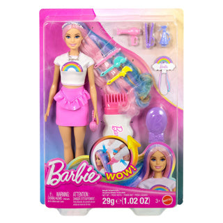 Barbie fab regnbue gnistre hår leg