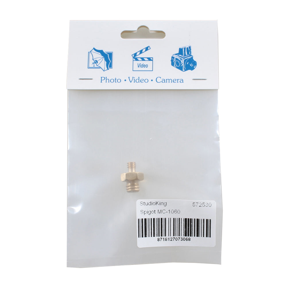 Studioking tap adapter nippel mc-1060 1 4 han 3 8 han