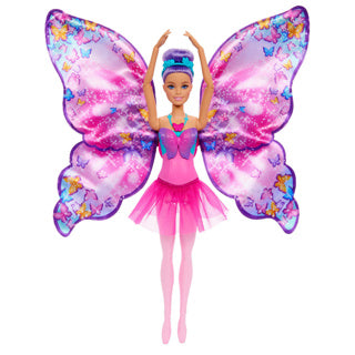 Barbie dansende og flagrende dukke – magiske sommerfuglevinger