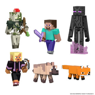 Mattel minecraft actionfigur steve 8 cm actionfigur