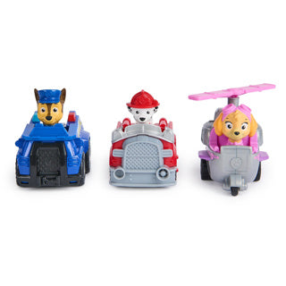 Spin master paw patrol - deluxe rescue racers samlerobjekt chase paw patrol legetøjsbiler med pull back funktion