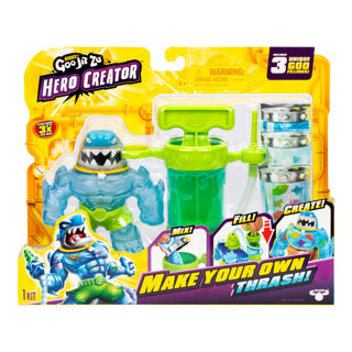 Goo jit zu heroes of hero creator thrash - diy - stretch figur med skaberkammer