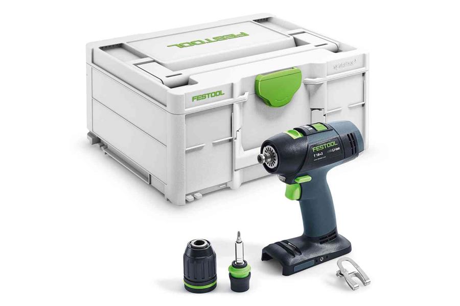 Festool t 18+3 li basis akku boremaskine | uden batterier og oplader - 576448