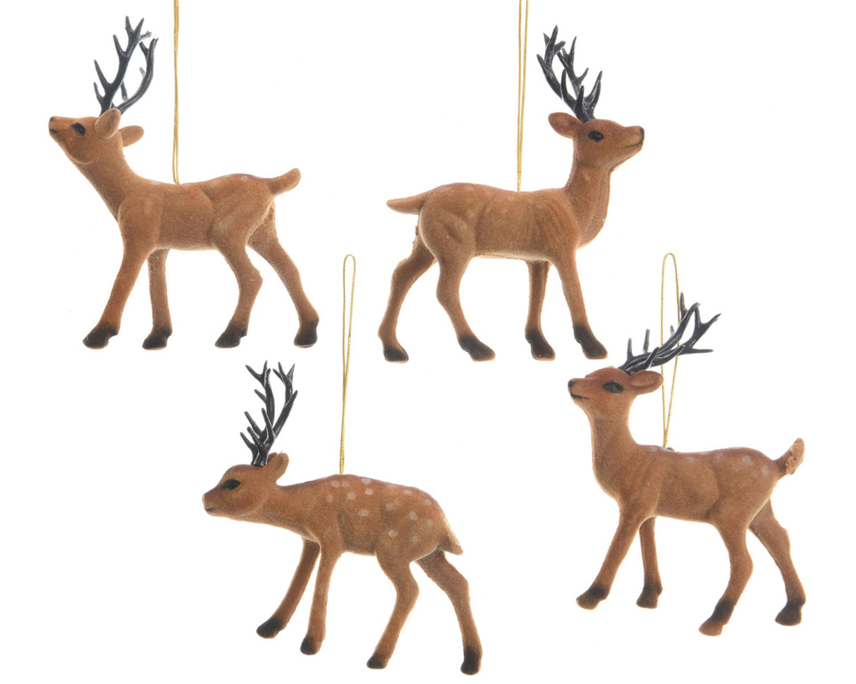 Decoris rensdyrflok hængende deco brun 13cm
