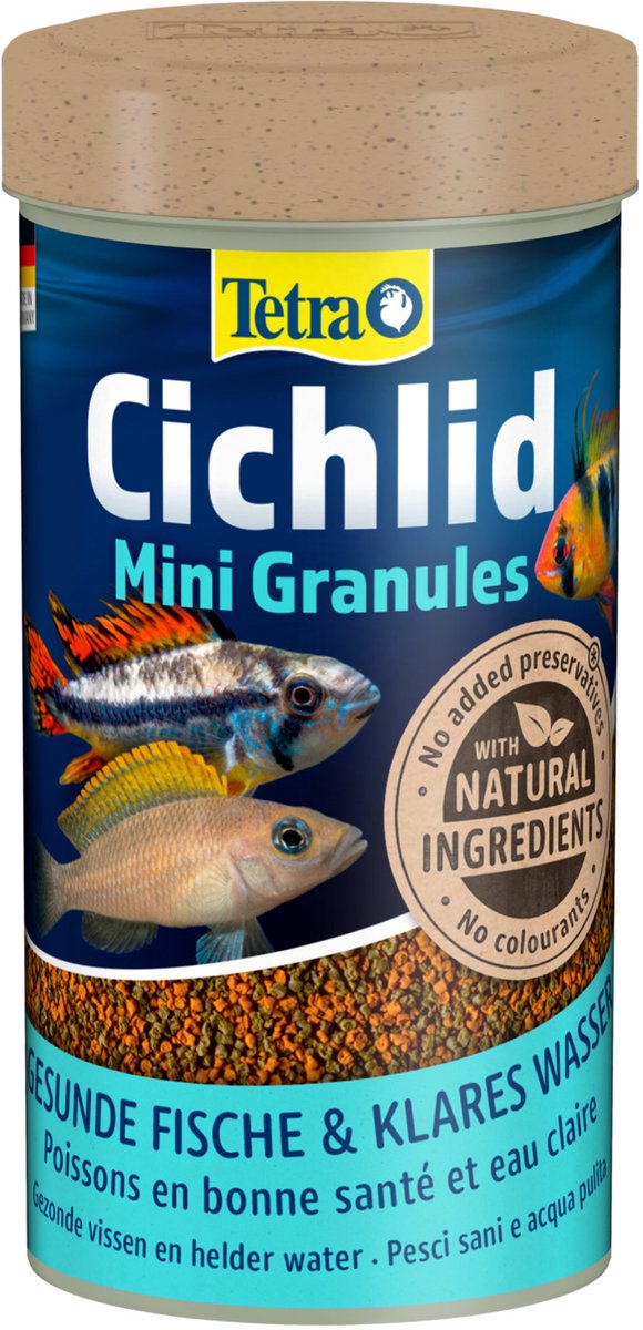 Tetra cichlide minigranulat - fiskefoder - 250 ml