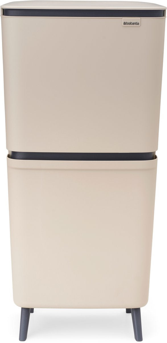 Brabantia sortup hi affaldsspand 25 + 10 + 10 liter - affaldssortering - blød beige