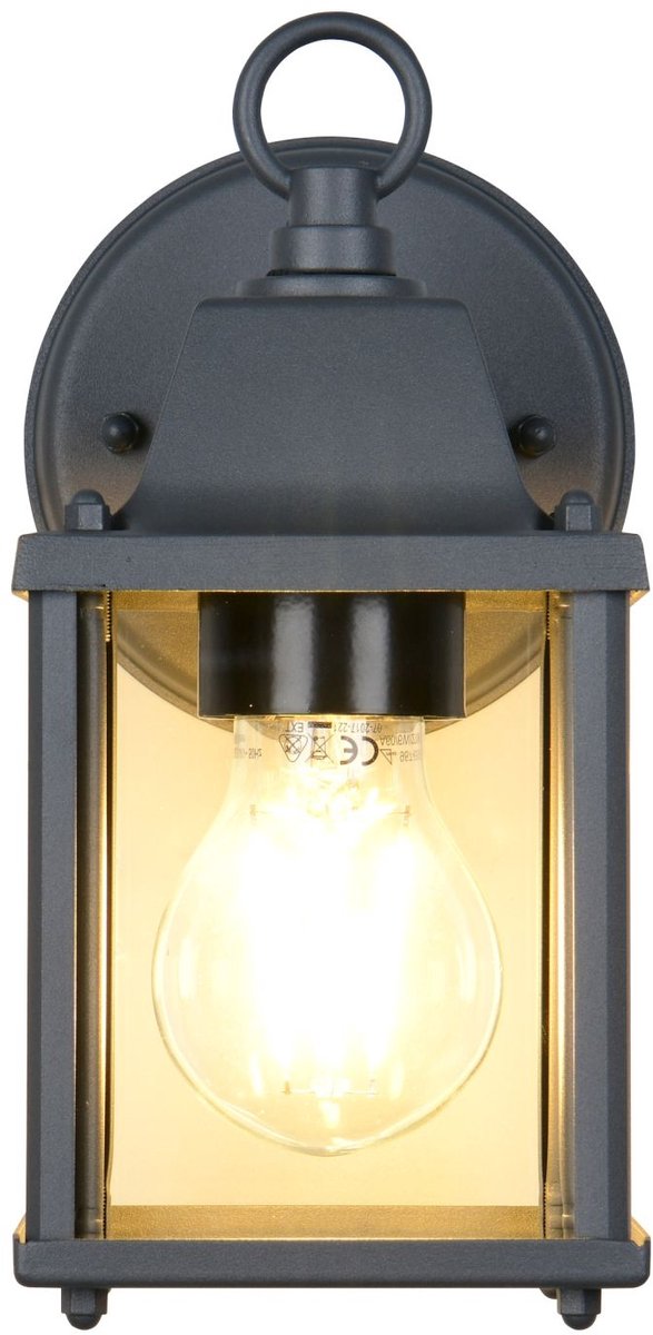 Trio mirande - væglampe - antracit - ekskl. 1x e27 4 w - - udendørs belysning - ip23