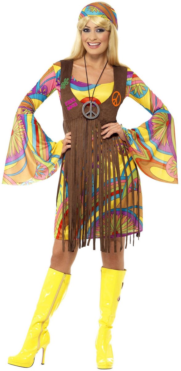 Vegaoo hippie outfit til kvinder - fancy dress - medium