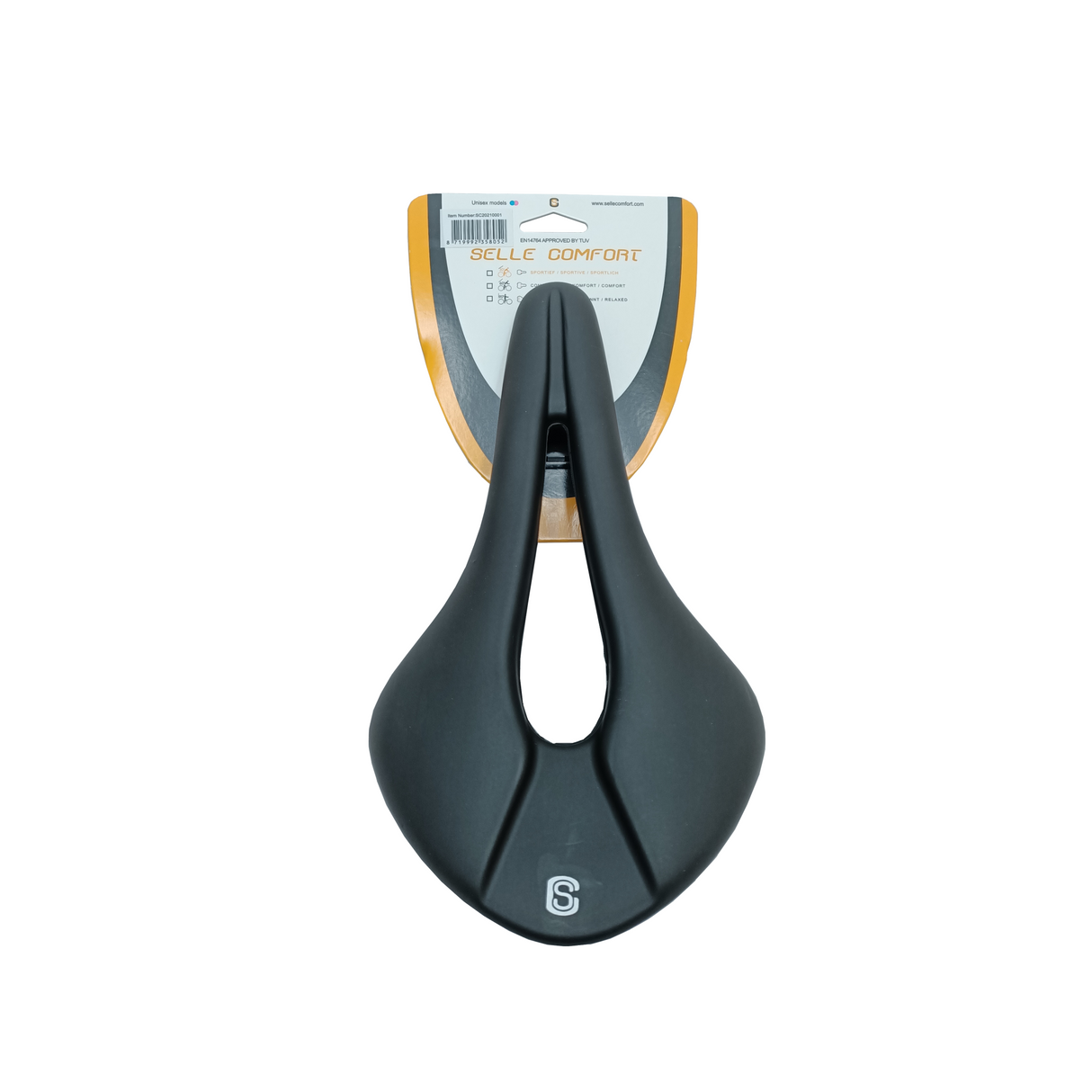 Selle Comfort Saddle Race. Længde 26,5 cm bredde14,5 cm uden slynge
