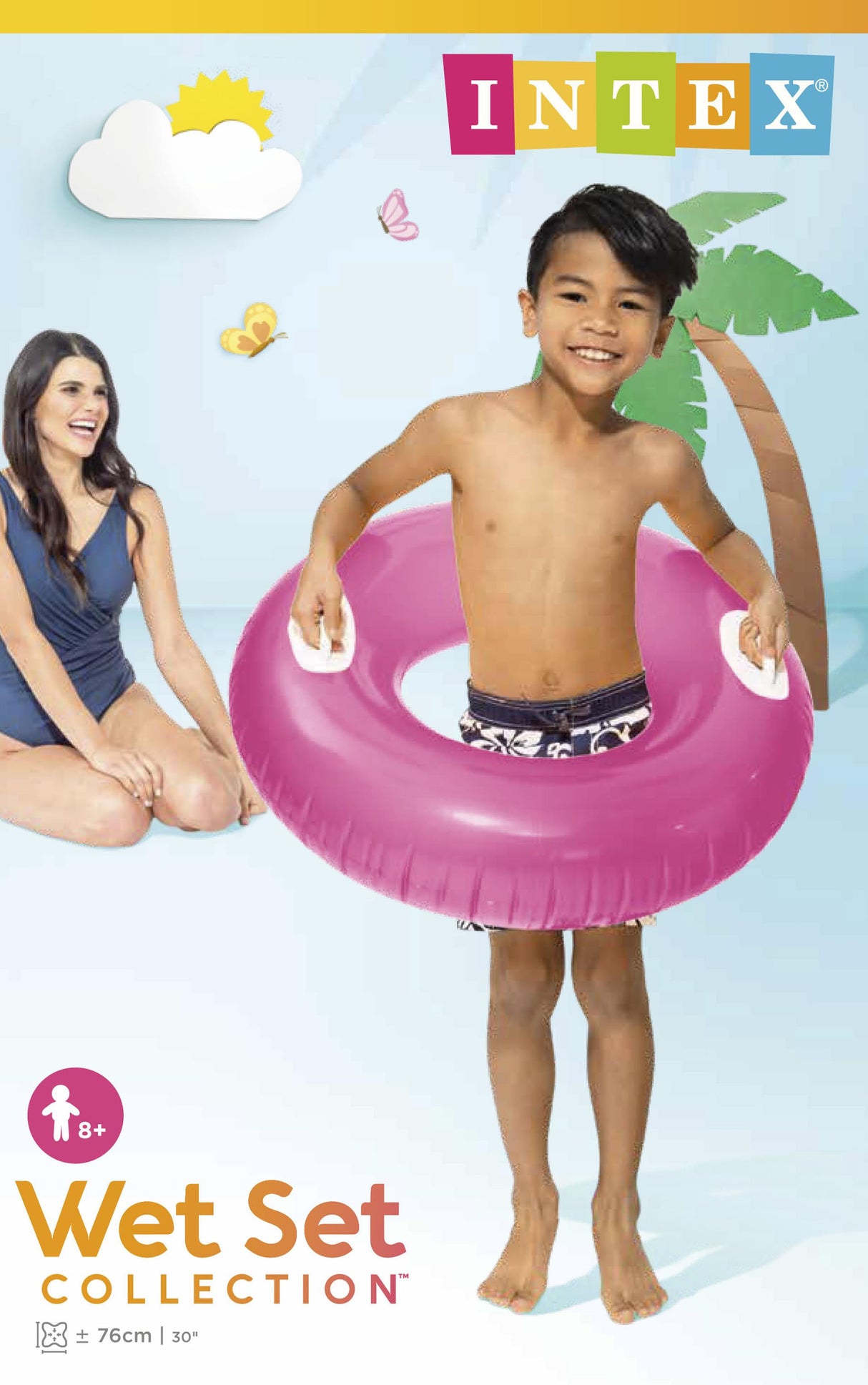 Intex - Hi-Gloss svømmering-Pink