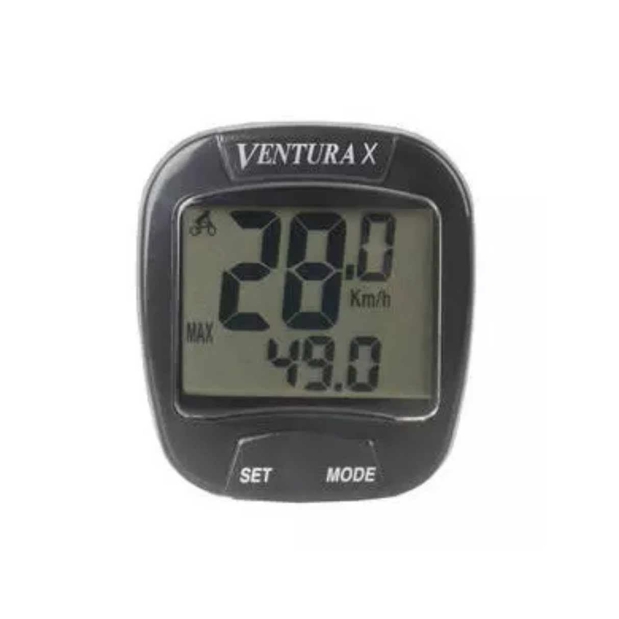 Cykelcomputer Ventura x 10 funktioner - Sort