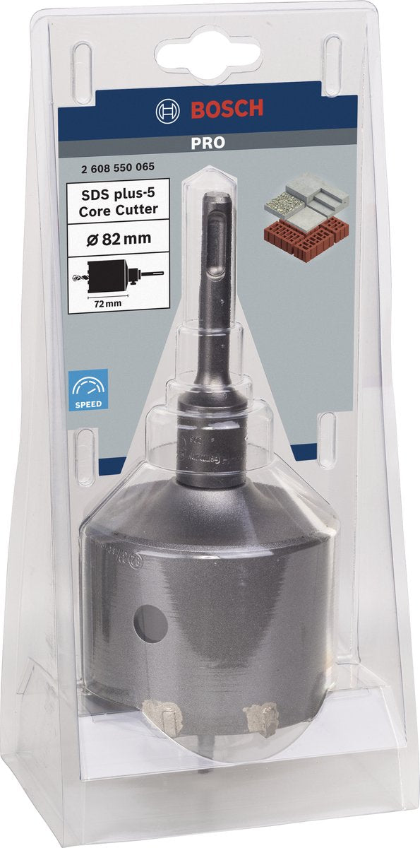 Bosch pro sds plus-5 kerneskærersæt, 82 x 54 x 72 mm