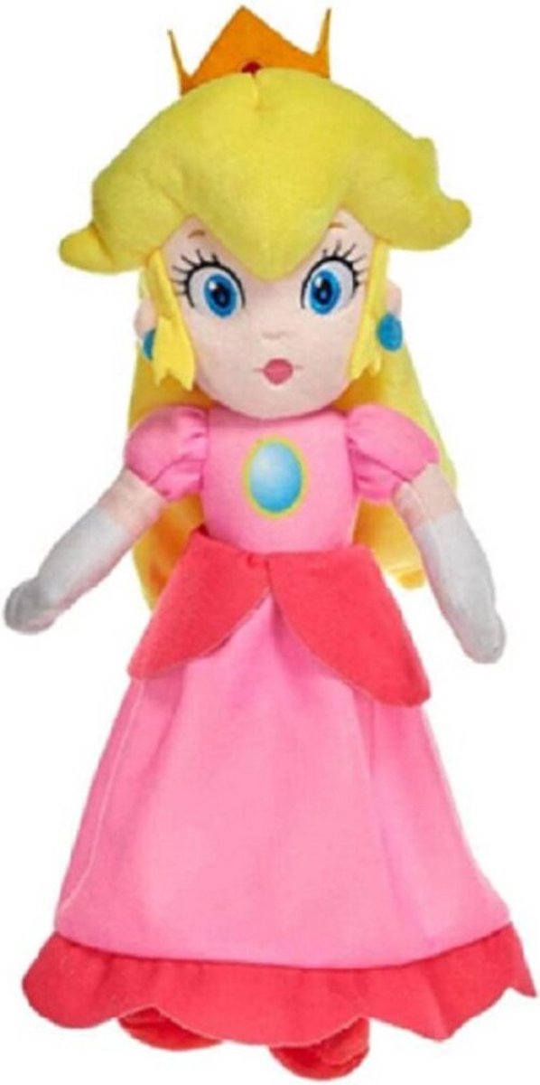 Simba super mario plys krammefarvet fersken, 27 cm