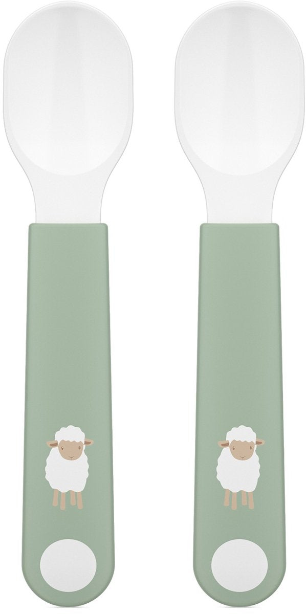 Mepal mio oefenlepel little dutch - set van 2 - goede grip - kinderservies - little farm